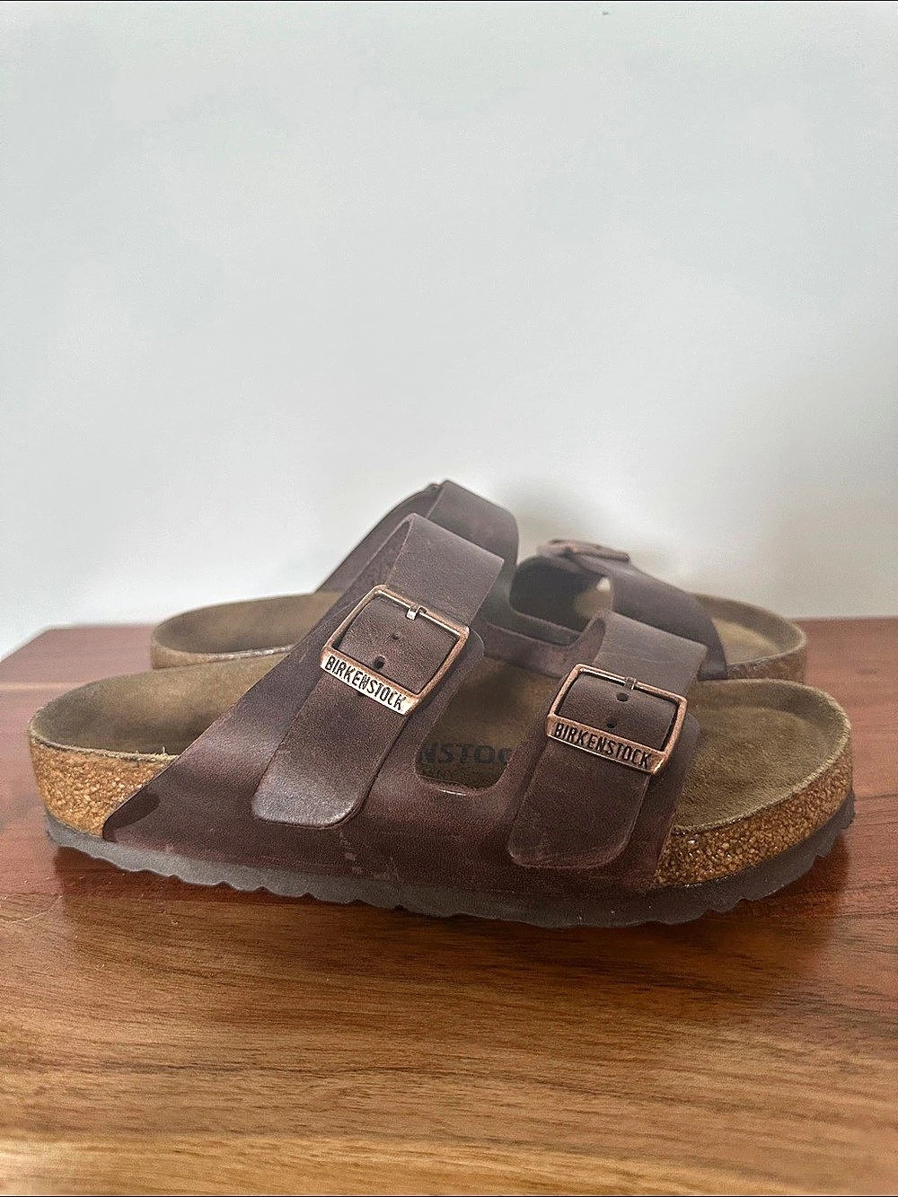 Birkenstock Arizona Soft Footbed Oiled Leather Sandals Brown EU 35